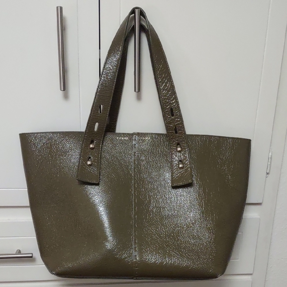 Frame Les Second Olive Green Tote Bag